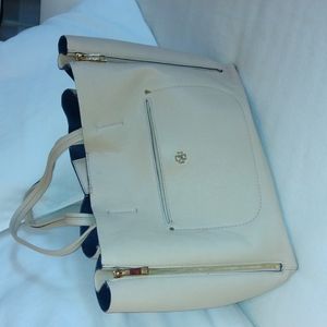 Ann Taylor beige large handbag